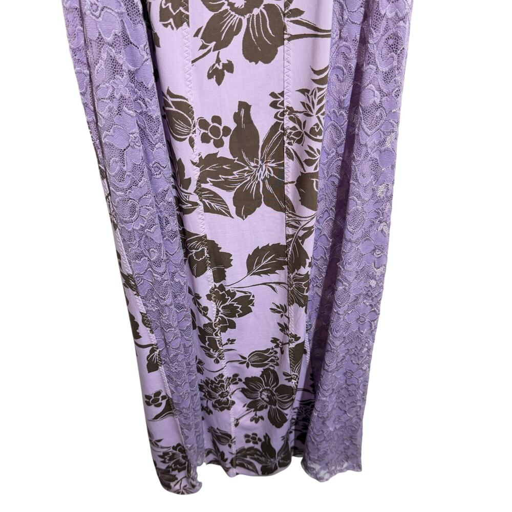 Y2K inspired boho retro Free People Love You Most Lace Halter Maxi Dress size M - Picture 8 of 16